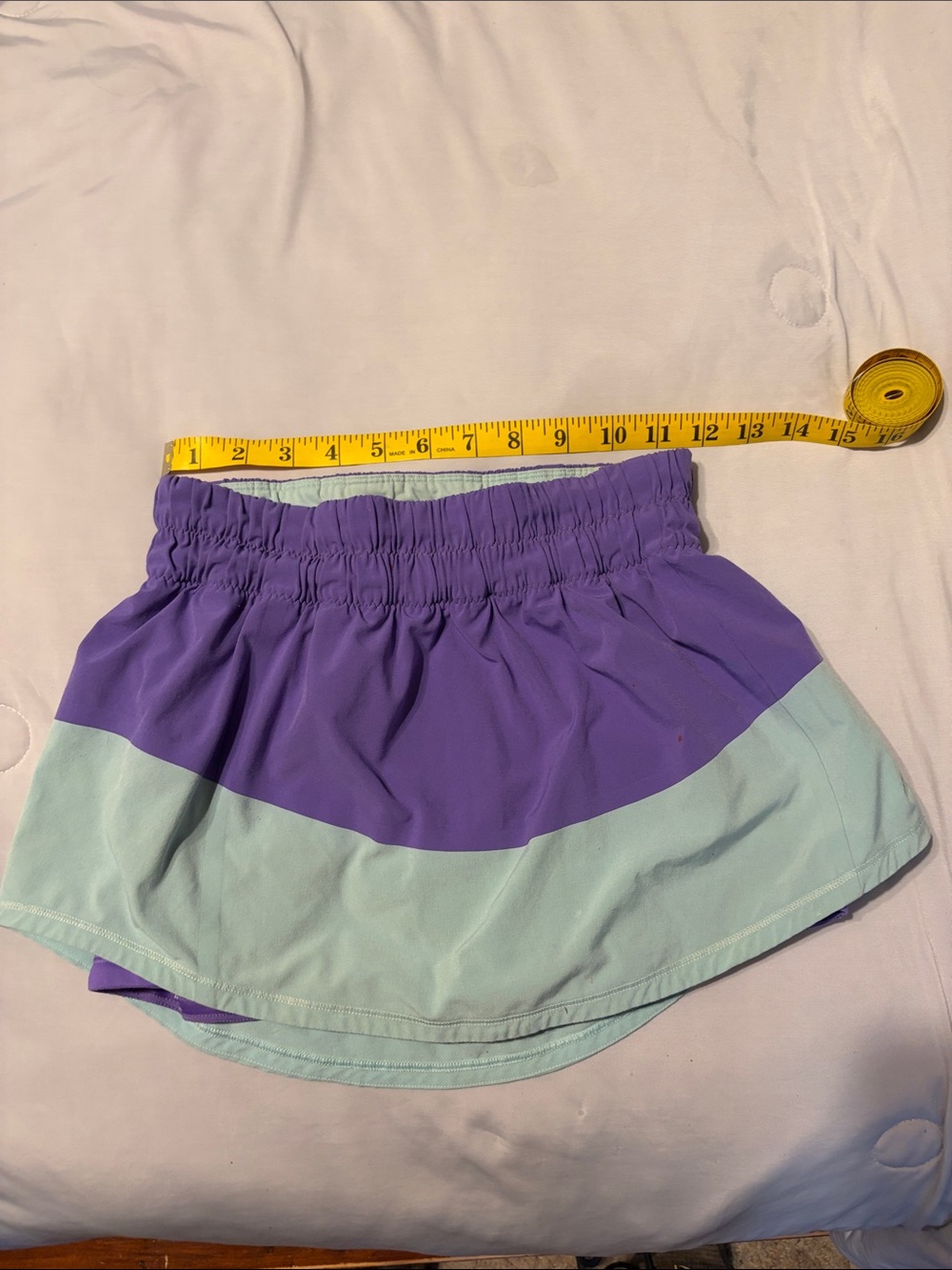 lululemon athletica Purple and Mint Two-Tone Athletic Skort